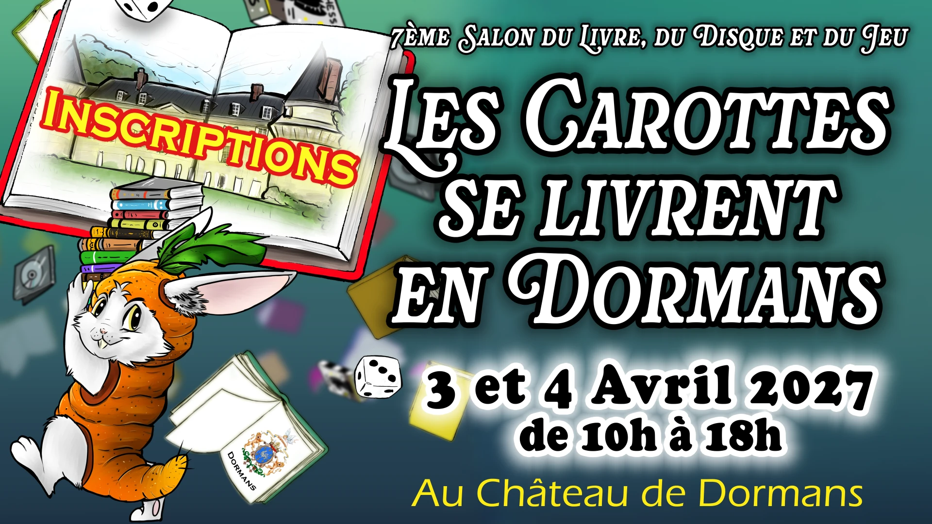 Inscriptions au Salon du Livre, du Disque et du Jeu 2027